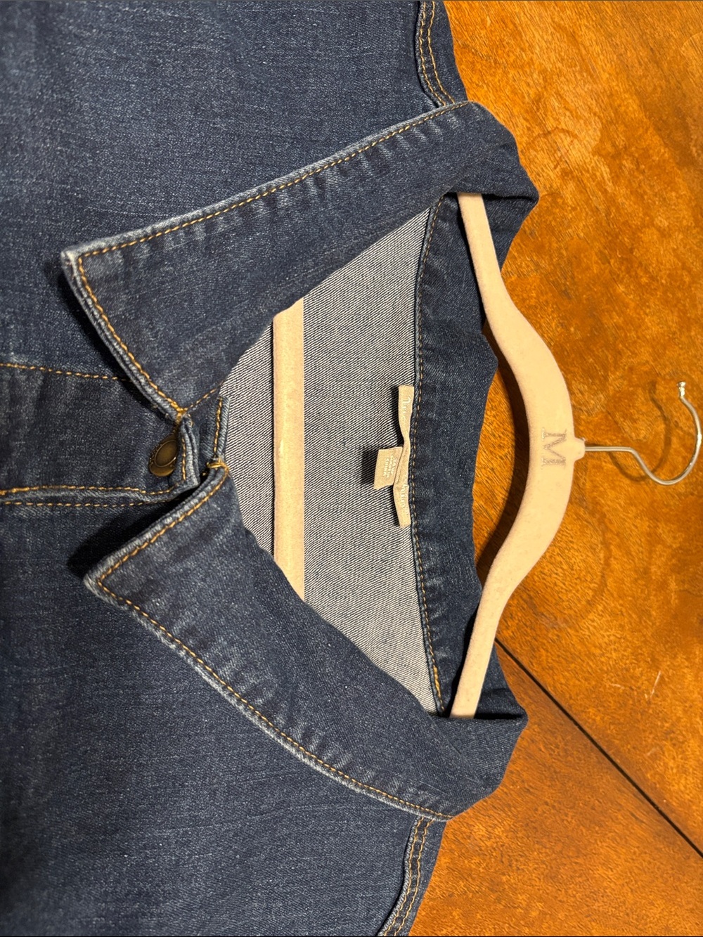 NWOT Woman Within Dark Blue Denim Jacket with Button Front 4X - Picture 13 of 14